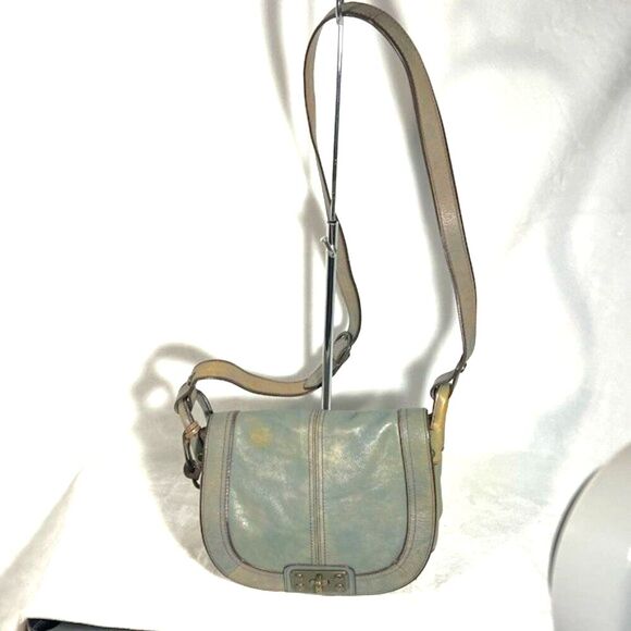 Fossil Vintage  Flap  Saddlebag Crossbody with Lock & Key - Picture 1 of 15